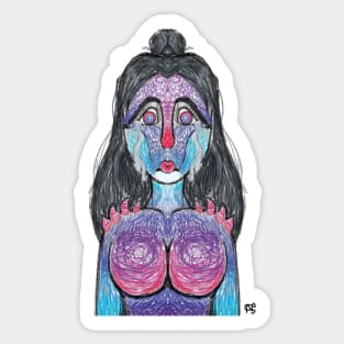 Ombre Lady :: Human or Human-Like Characters Sticker